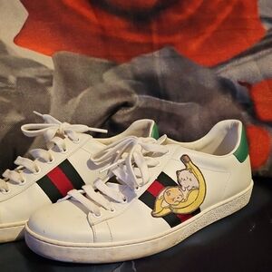 authentic Gucci Women's Ace 'Bananya' sneakers